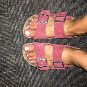Red Birkenstocks